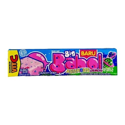 S55089 BIG BABOL STICK ASTEROIDS PERMEN KARET STICK 20GR MAJU BERSAMA (20250910)