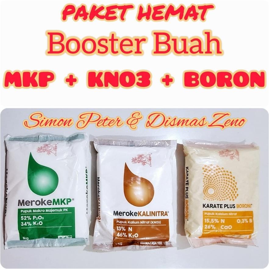 Best Seller Paket 600Gr Pupuk Mkp Kno3 Boron Meroke Booster Tanaman Buah Anggur Mangga Jeruk Alpukat