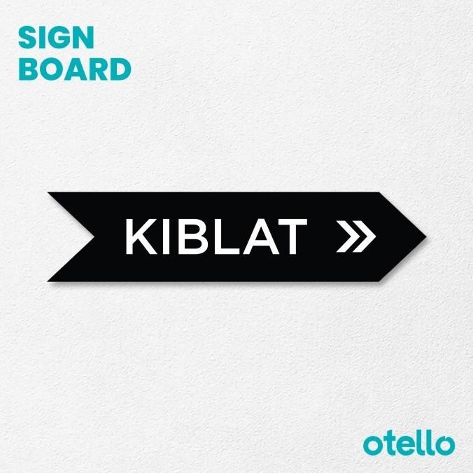 

READY STOCK ARAH KIBLAT PANAH PAPAN SIGN BOARD AKRILIK PRINT LABEL SHOLAT ACRYLIC !!!!!