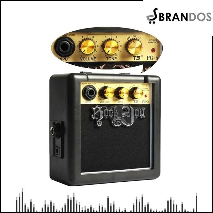 Amplifier Gitar / Mini Ampli Gitar Elektrik Dan Akustik Rock You Pg-5