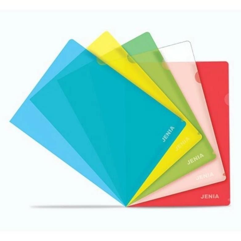 Big Sale (12Pcs) Map Kancing Plastik Folio F4 Transparan / Map Tali Plastik Folio Transparan Amplop 