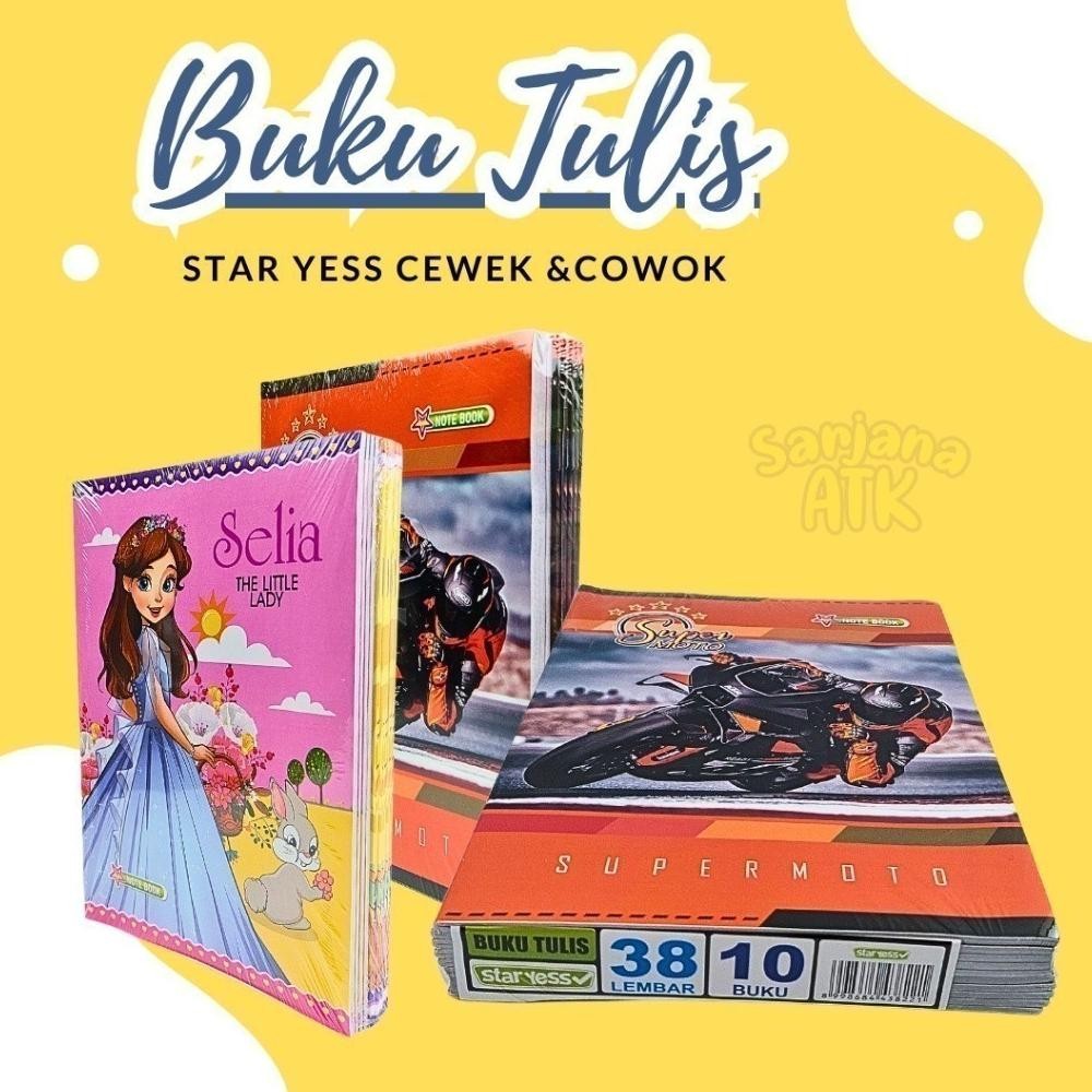 

Boss (Harga Per Pak Isi 10) Buku Tulis 38 Lembar You By Kiky