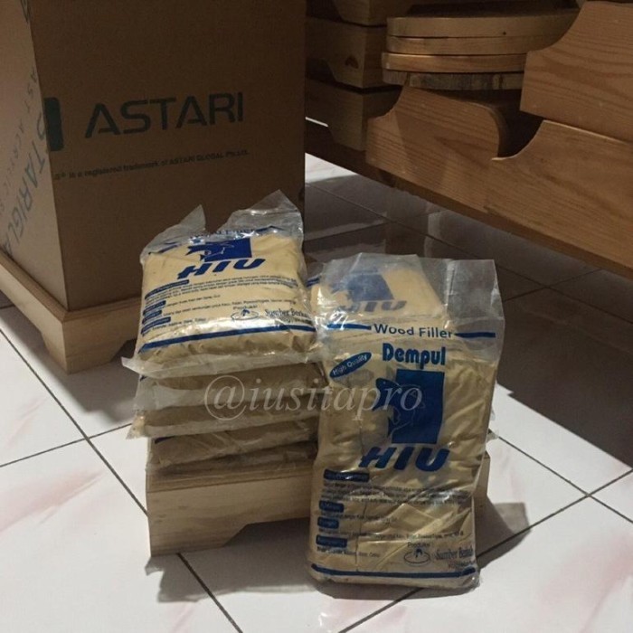 Produk Dempul Kayu Jati Belanda Hiu / Wood Filler Water Base / Natural