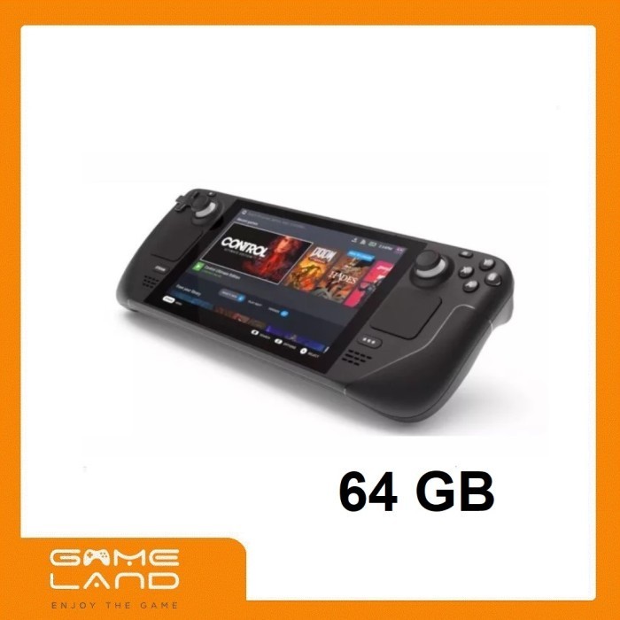 Steam Deck OLED - Handheld Game Console 7.4 Inci OLED HDR, RAM 16GB LPDDR5, Storage NVMe SSD 64/256/512/1024GB