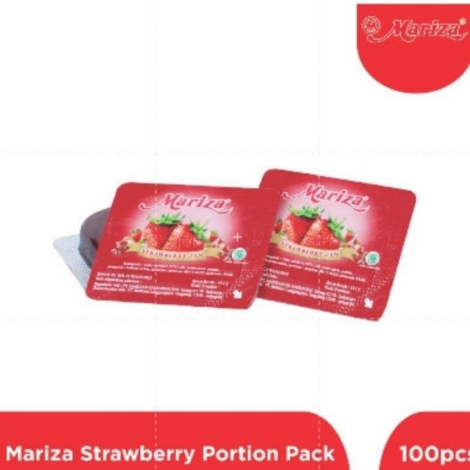 

Mariza Strawberry Jam Portion Pack 100 Pcs Selai Strawberi Stroberi