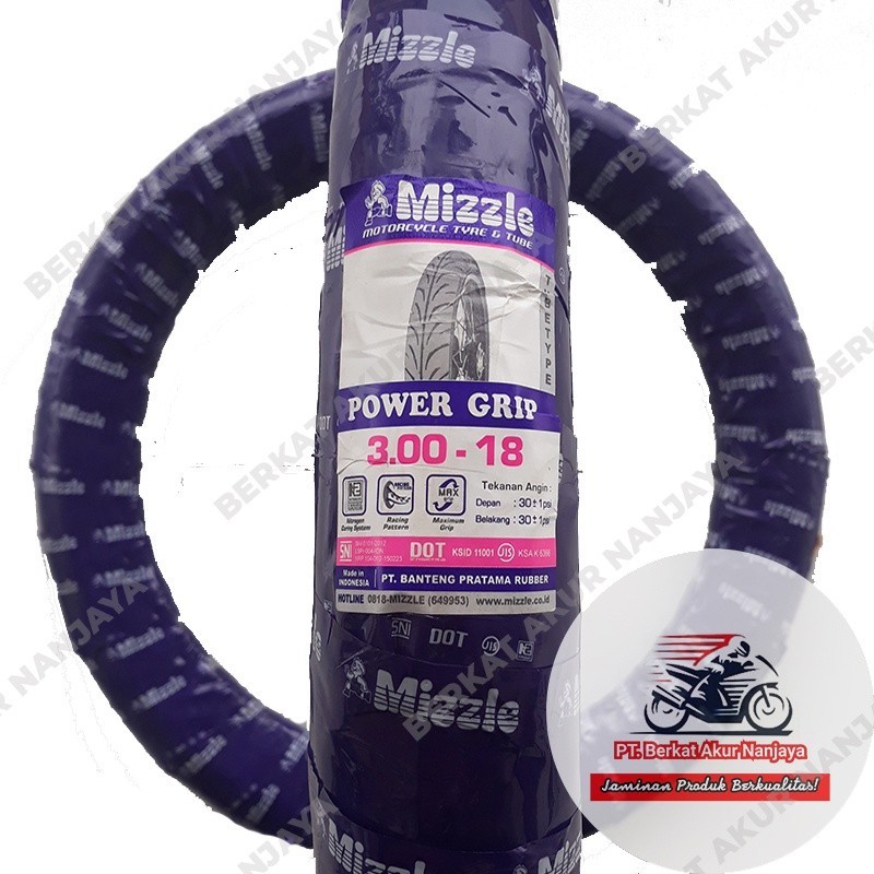 Mizzle Power Grip 300-18 Ban Motor Ring 18 Scorpio Tiger Thunder RX King Tubetype (non tubeless)