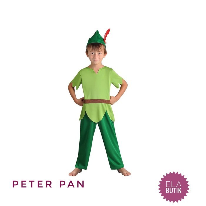 Kostum Peter Pan-Peterpan-Kostum Halloween-Kostum Ulang Tahun