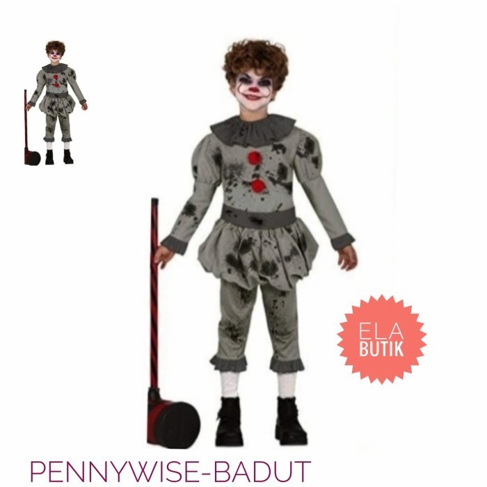 Kostum Badut Pennywise/Kostum Halloween-Kids