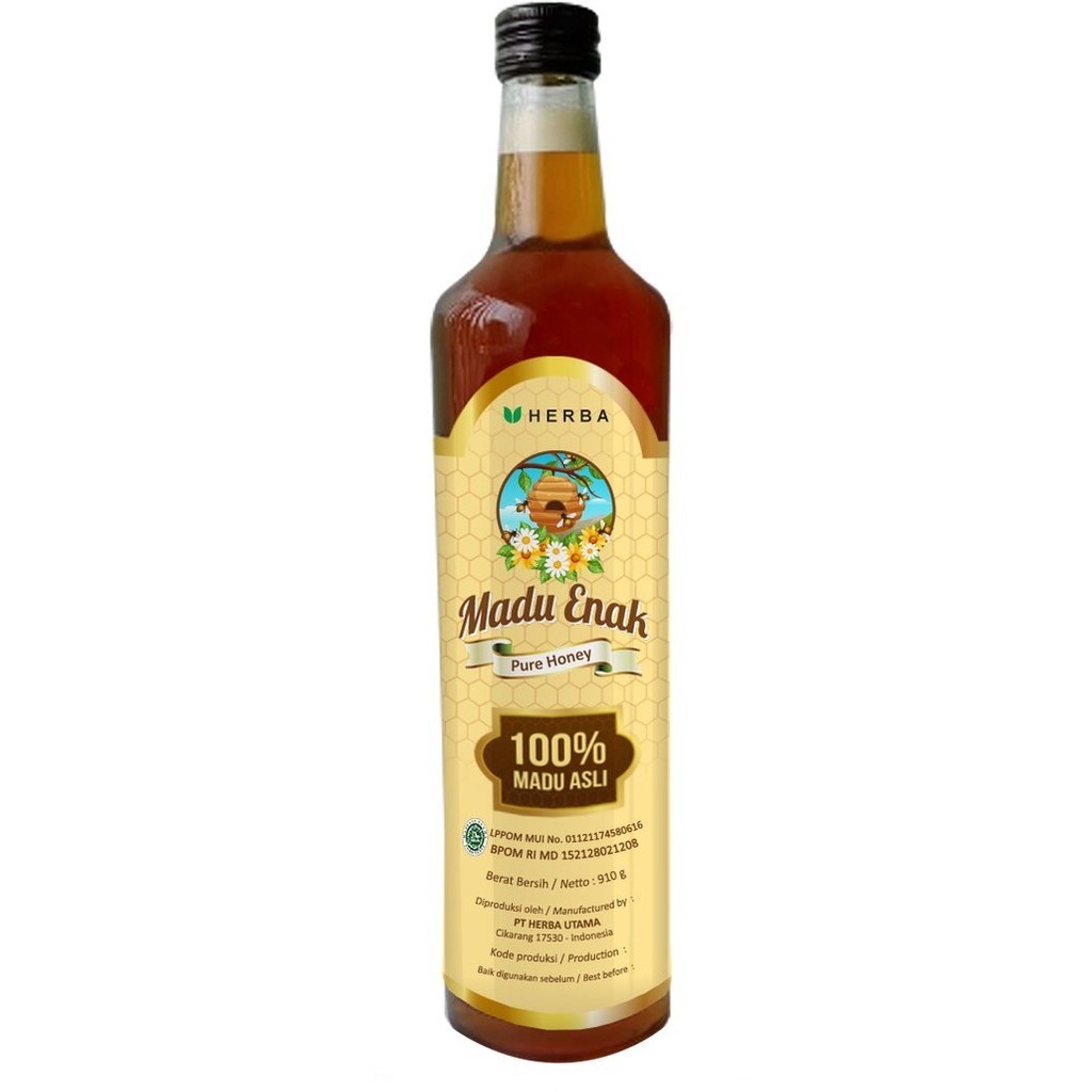 

MADU ENAK 910 gr Pure Honey 100% MADU ASLI