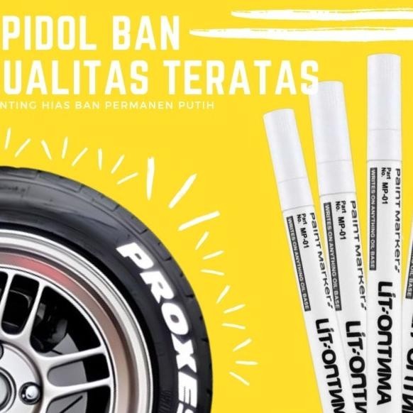 

Jfactory Spidol Marker Painting Hias Ban Permanen White Putih