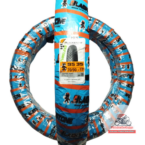 Ban Motor Bebek Blackstone BS 35 70 90 17 Tubeless BS35 Bonus Pentil