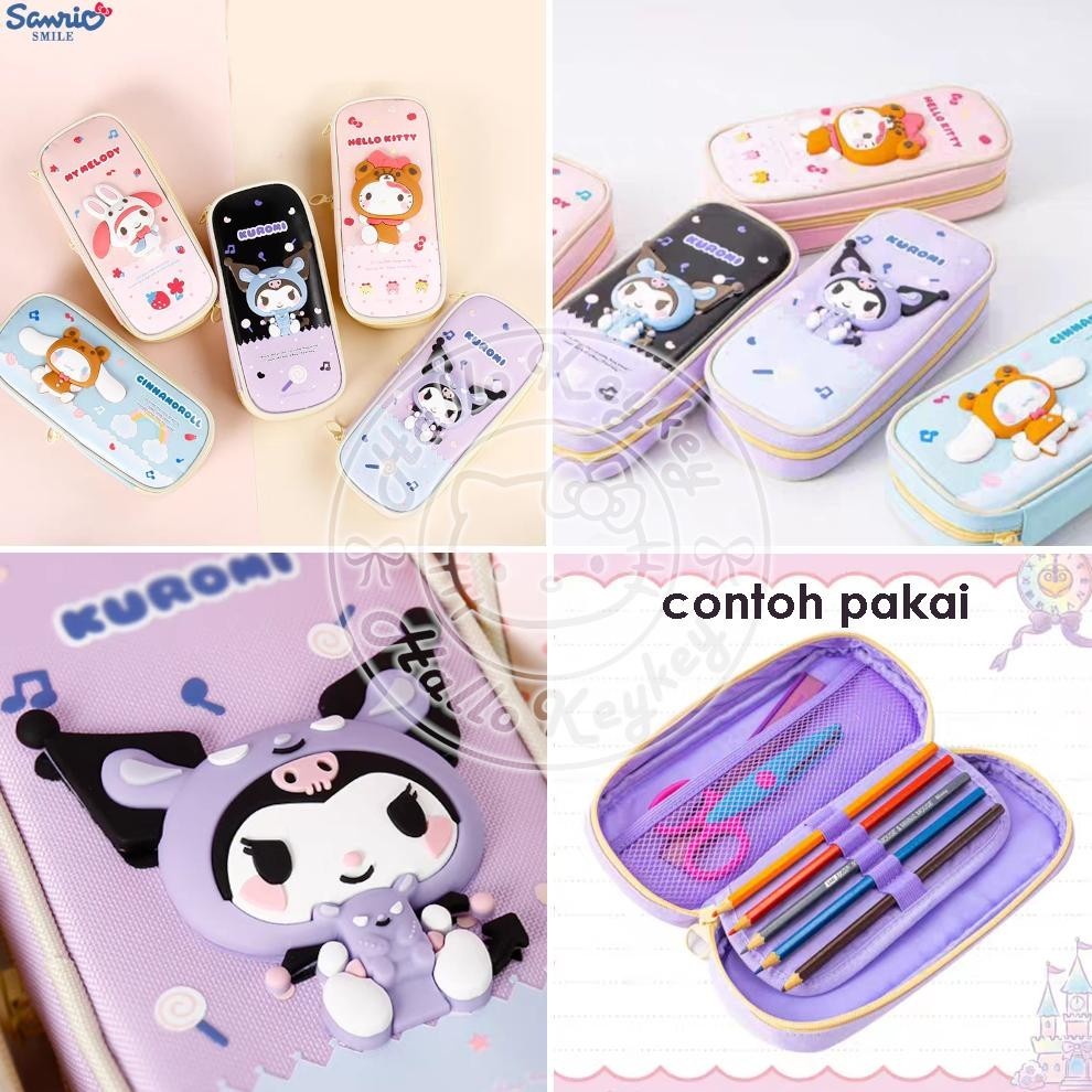 

Re-65 Tempat Pensil Kitty Melody Kuromi Cinnamorol Original Sanrio Terlaris