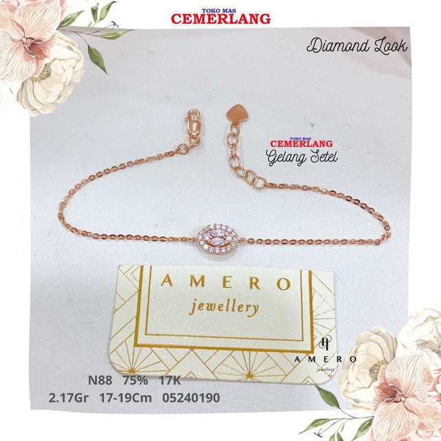 GELANG AMERO FASHION 750 17K 17-19CM 2.17 05240190