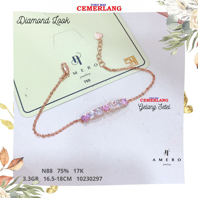 GELANG AMERO FASHION 750 17K 16.5-18CM 3.28 10230297