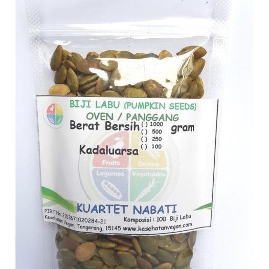 

100Gr Roasted Pumpkin Seed - Biji Labu Kupas - Kuaci - Oven - Matang -