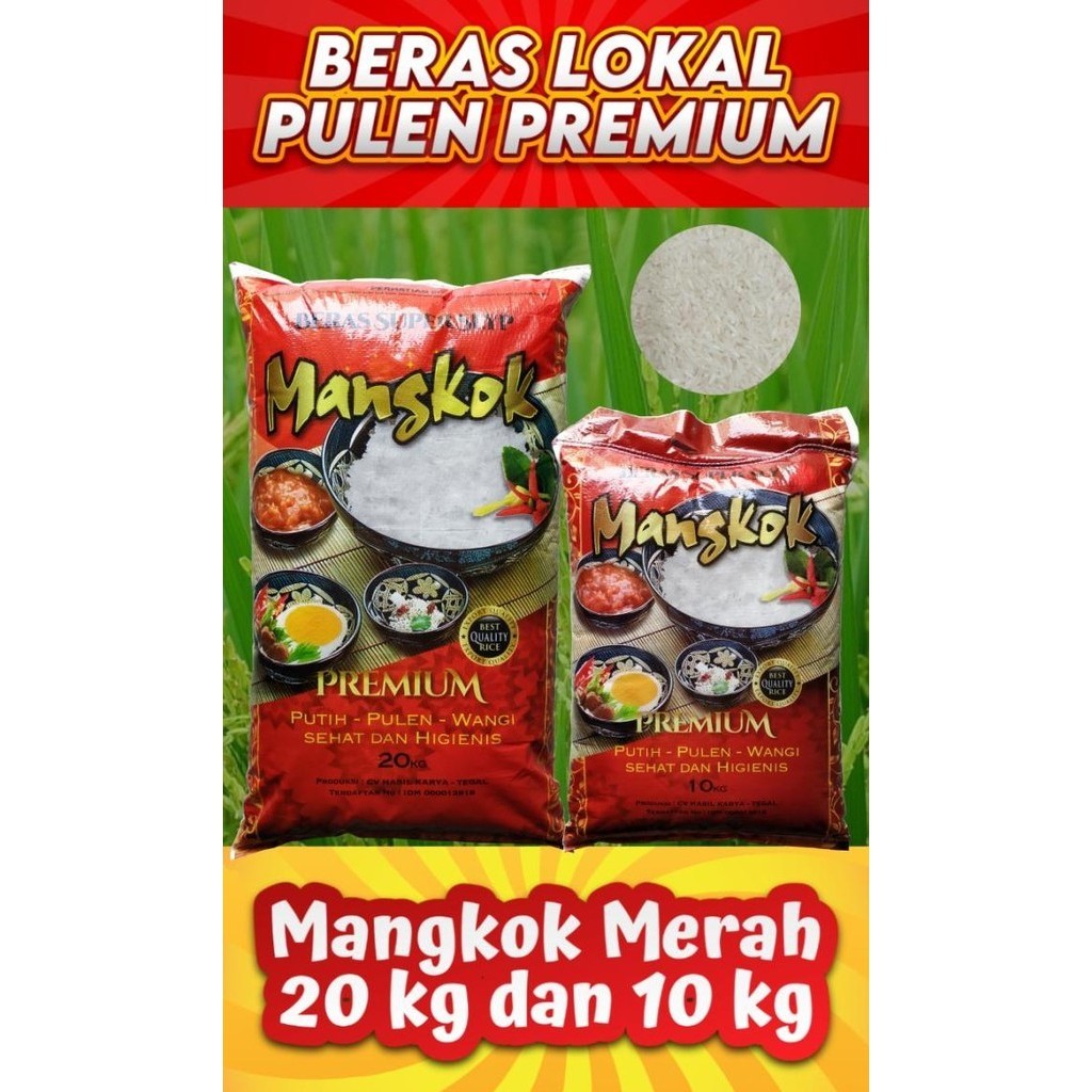 

Terlaris Beras Premium Pulen Mangkok 10 Kg Ready Stok