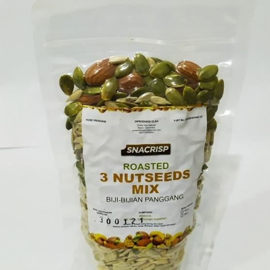 

3 Nutseeds X (Almond, Biji Labu, Dan Bunga Matahari/Kuaci Panggang)