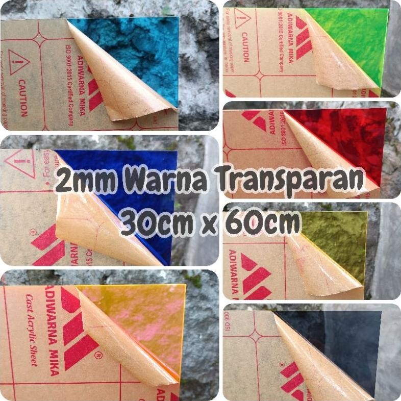 

Jg-8 Akrilik Lembaran Warna Transparan 2Mm (30Cm X 60Cm) Terbaru