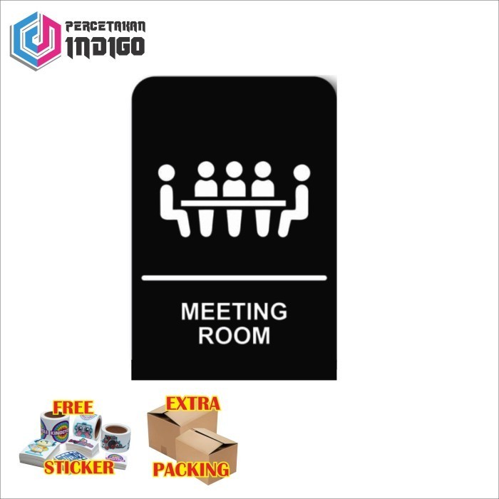 

Terlaris papan tanda sign board meeting room hitam Elegan