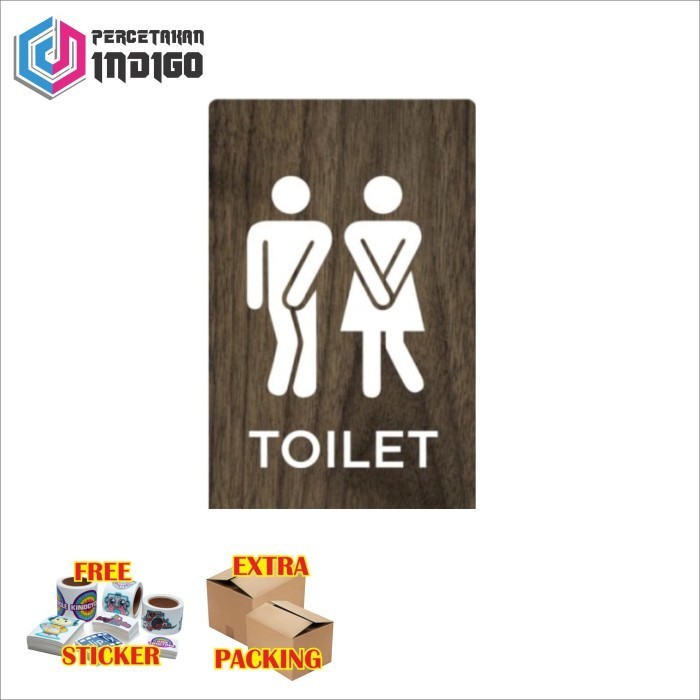 

Grosir papan tanda sign board toilet 20 x 13 Keren