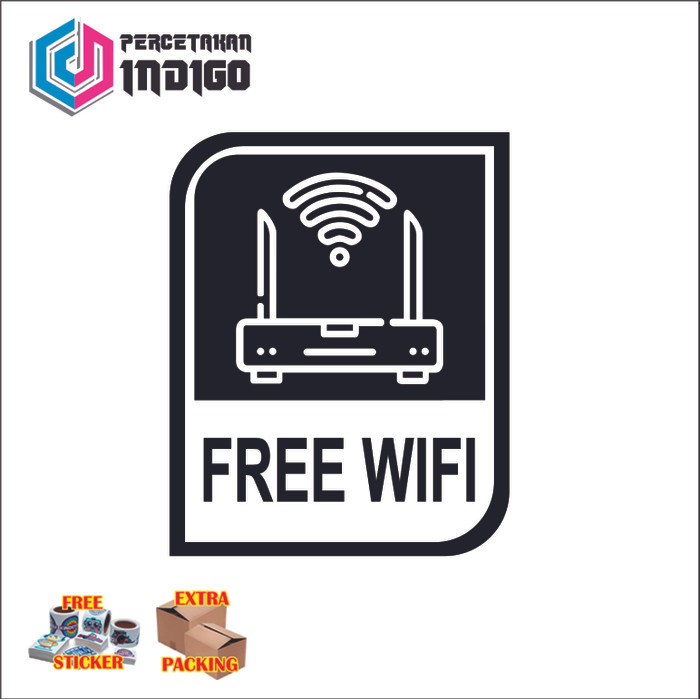 

Terlaris sign papan akrilik acrylic free wifi type g Keren