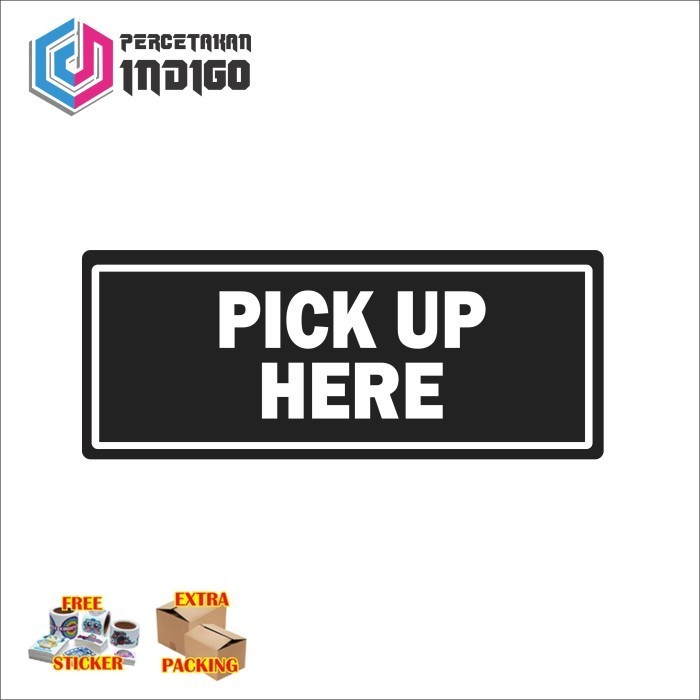 

Terlaris sign papan akrilik acrylic pick up here Elegan