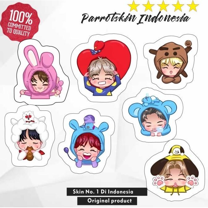 

Sticker Lucu Personil BT21 chibi Evvarisk