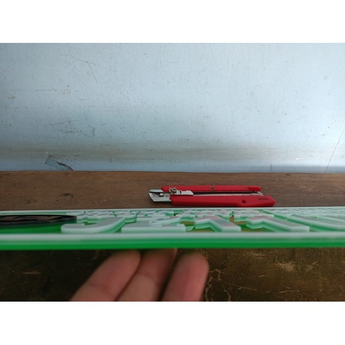 

SALE TERHOTT !!! PAPAN CALLSIGN ACRILIK RAPI HURUF TIMBUL ACRILIK