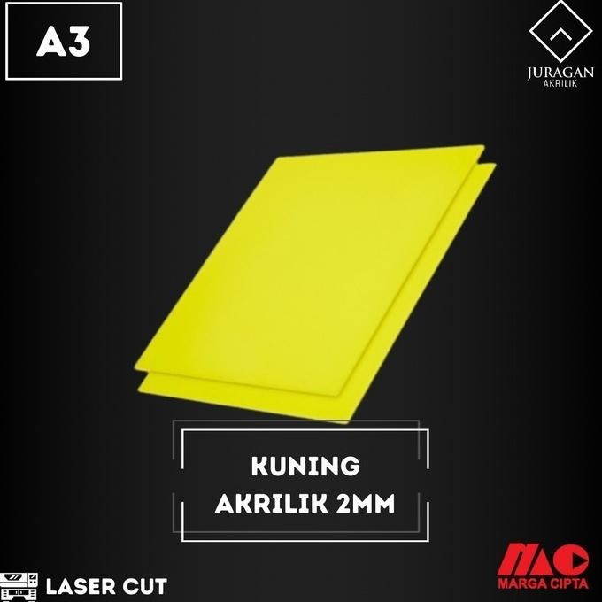 

READY Akrilik Kuning A3 2mm Marga Cipta