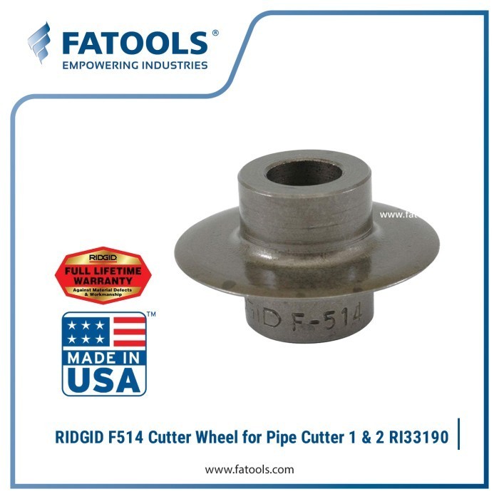 Produk Ridgid 33100 F-514 Cutter Wheel for Pipe Cutter 1 & 2