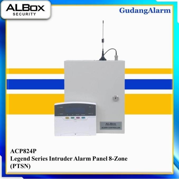 Control Panel Alarm 8 Zone Albox ACP824 with LCD Keypad