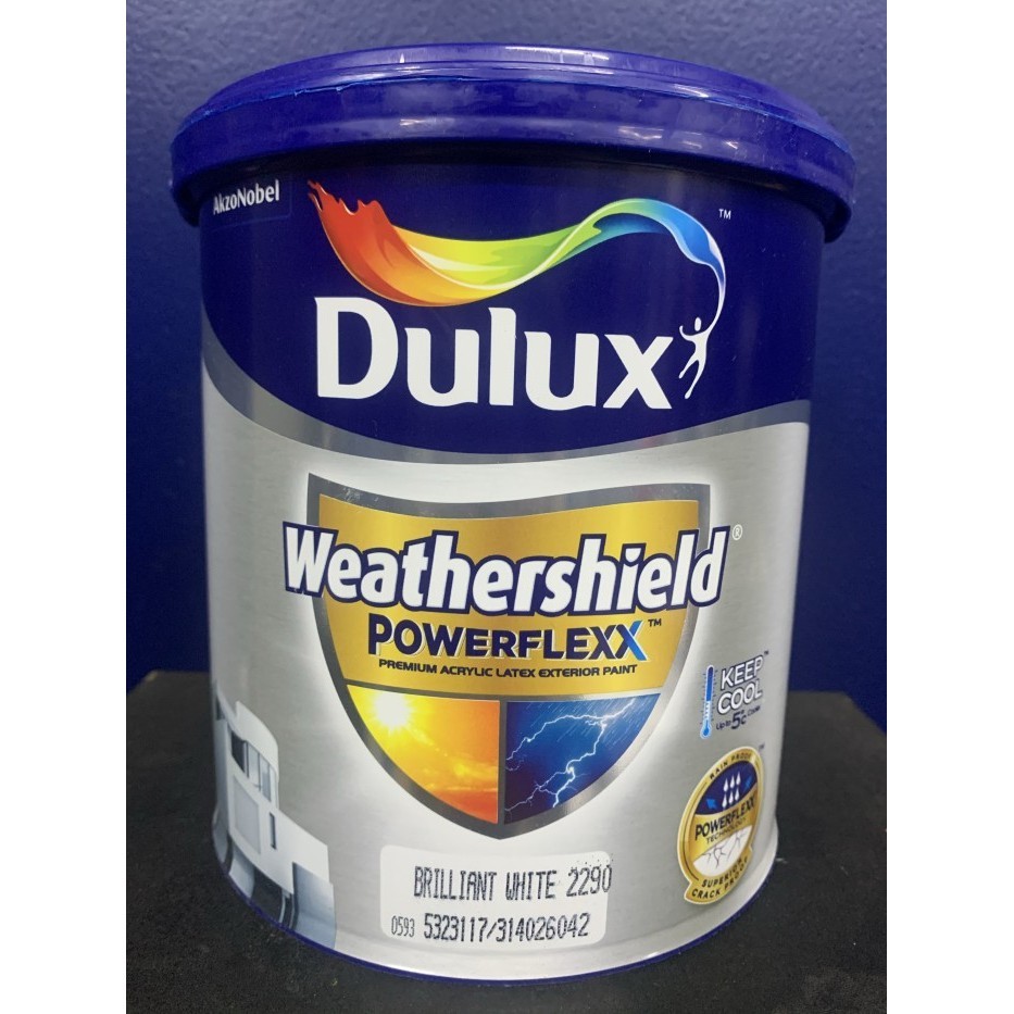 Cat Tembok Luar / Exterior Dulux Weathershield Powerflexx 2.5Ltr