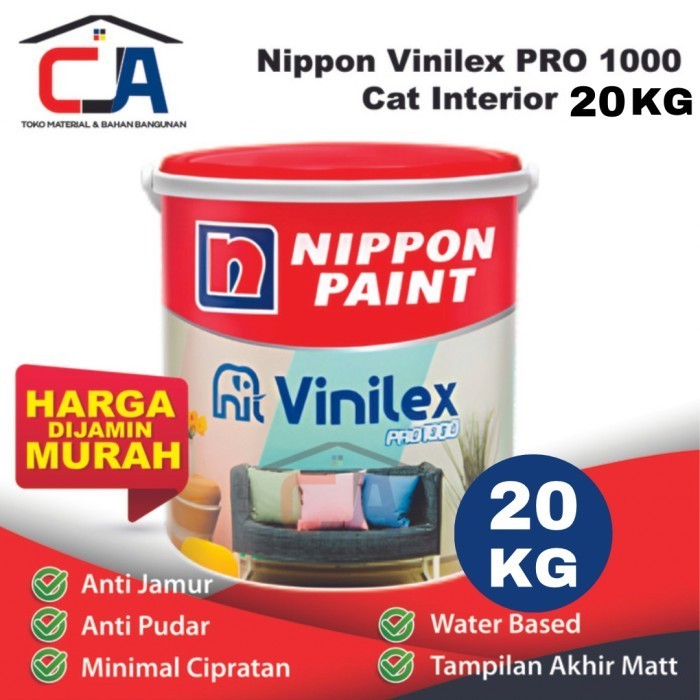 Cat Tembok Nippon Cat Interior Vinilex PRO 1000 V PRO PAIL 20 KG PAIL