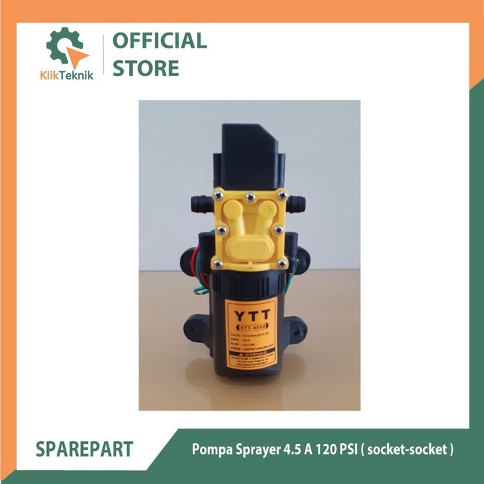 Pump Assy Auto/pompa sprayer aki 4.5 Ampere 120PSI socket-socket YMR