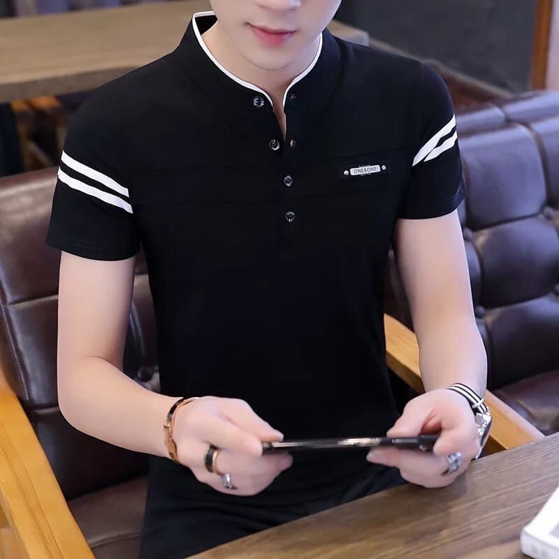 Shirt Kais Cwo Berkancing Korean Style Kao Pakean Distero Bsju Kaoss Cowo Branded T-Shirt Cwok Impor