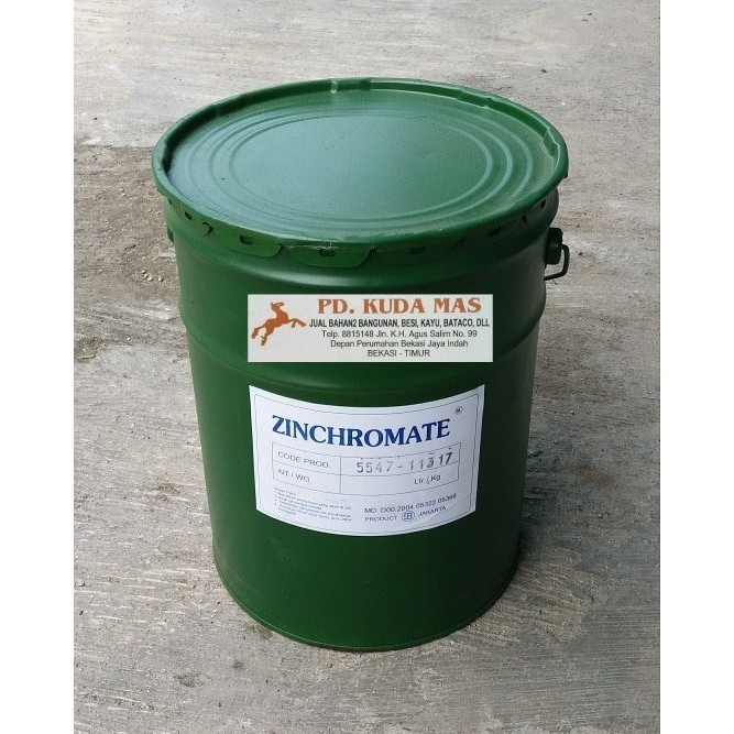 Cat Zinchromate / Cat Dasar / Meni Besi Hijau Pail 18Kg