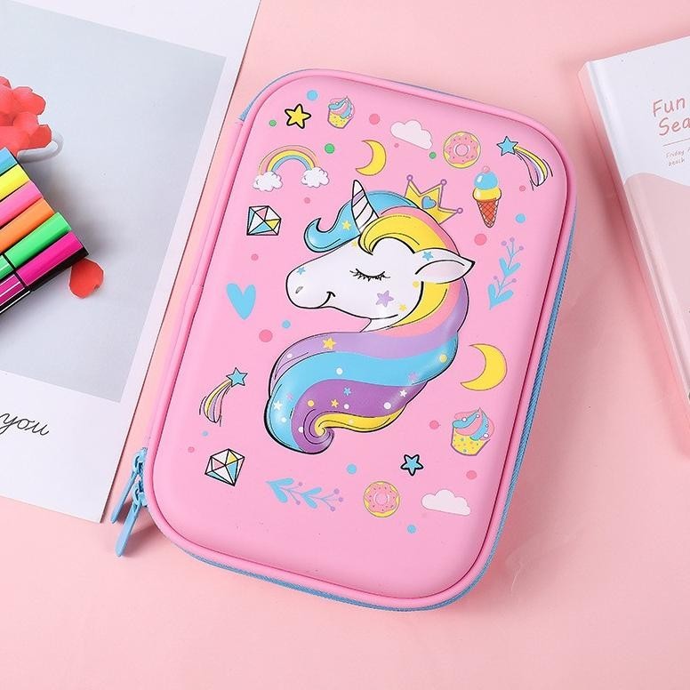 

PROMO Tempat pensil unicorn kotak pensil pensil case hardtop 3D unicorn lucu mb-24