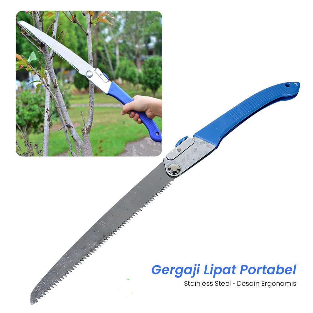 Original Gergaji Lipat Portabel Pisau Lipat Multifungsi Folding Garden Hand Saw Super Tajam