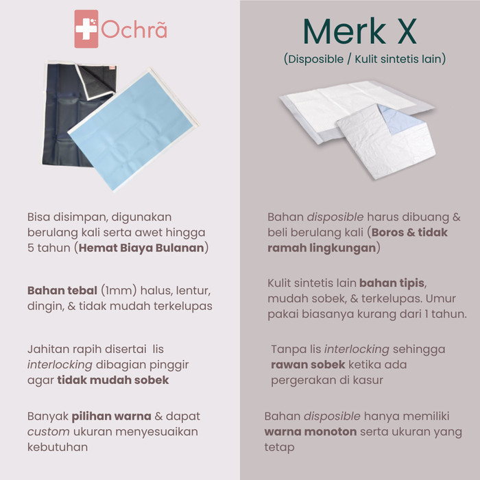 Arja Alas Ompol Perlak Rumah Sakit Perlak Dewasa Underpad 180X140 Cm