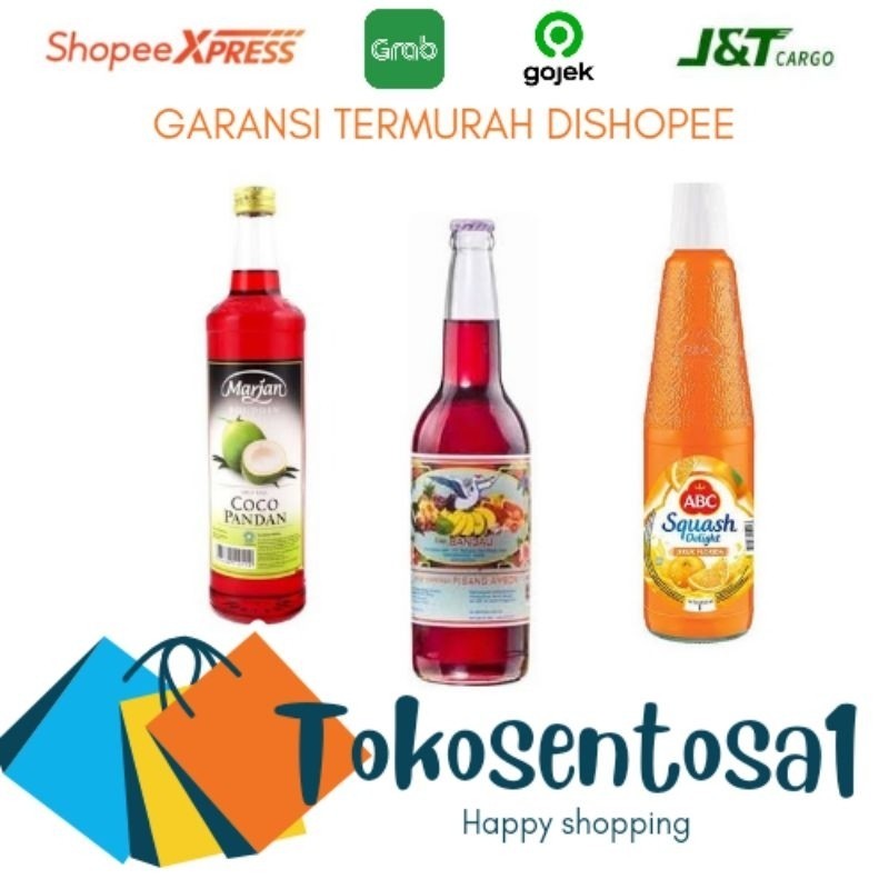 

Sirup marjan cocopandan / sirup bangau / sirup abc / botol