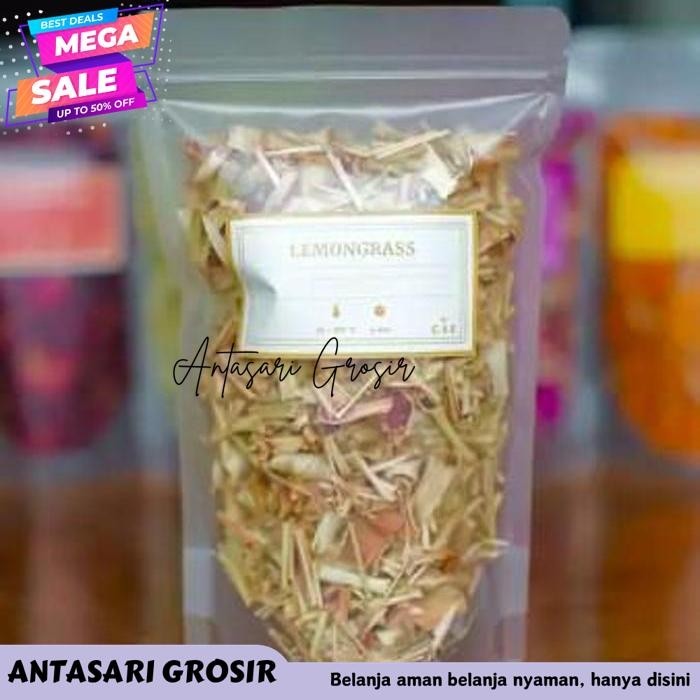 

LEMONGRASS TEA PURE PREMIUM TEH SERAI DRIED SEREH KERING 250 GR TERJAMIN BEST!!