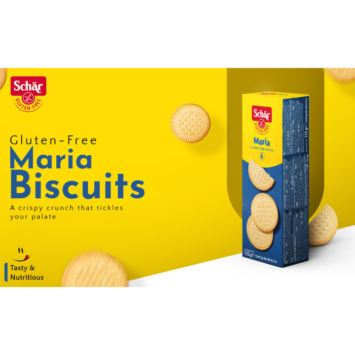 

BERKUALITAS schar gluten free maria plain biscuit 125gr