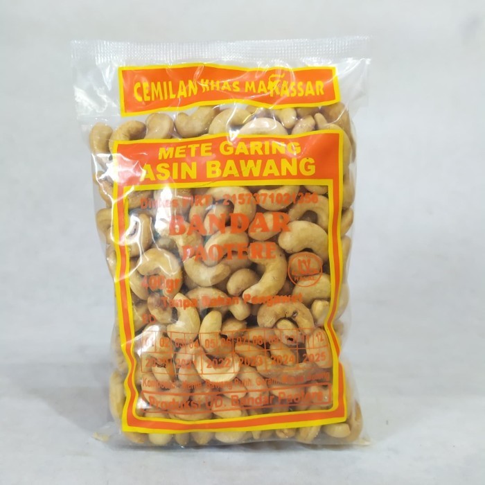 

TERJAMIN Kacang Mente Jambu Mete Garing Asin Bawang Bandar Paotere 400gr