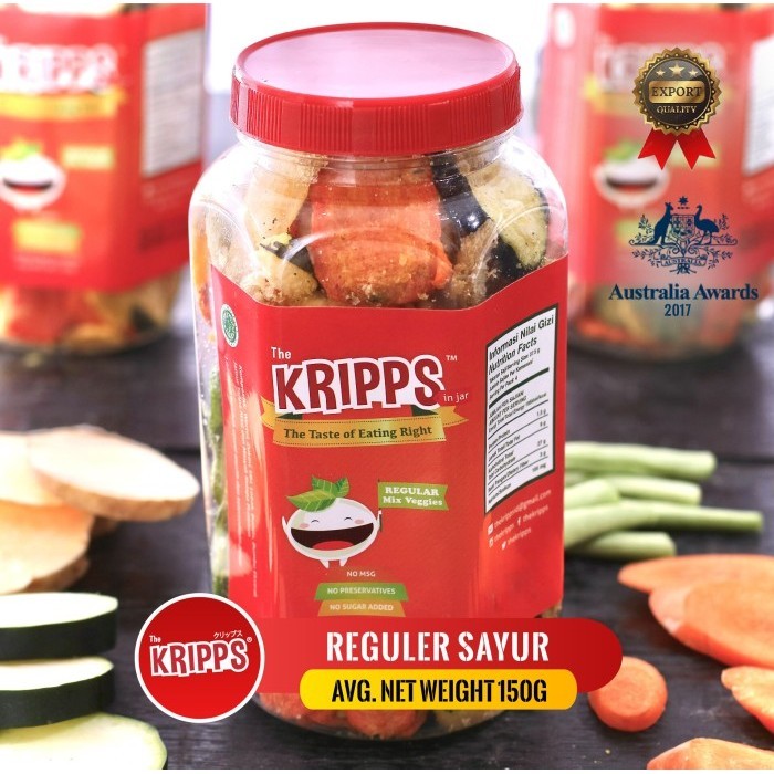 

TERLENGKAP THE KRIPPS (REGULER SAYUR)/VEGAN SNACK 150g