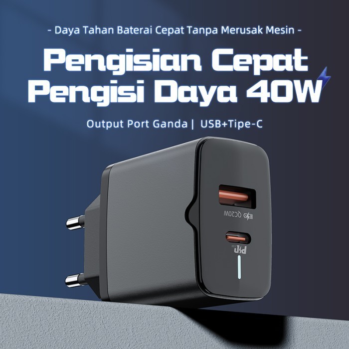 EKSLUSIF Kivee kepala charger fast charging 40W adaptor OPPO Samsung Xiaomi