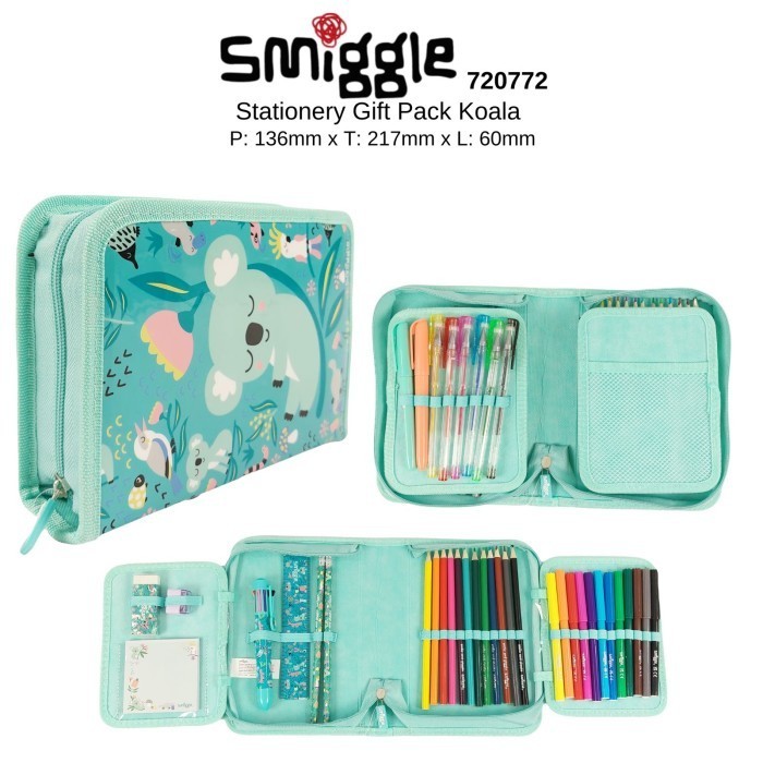

Smiggle Stationery Gift Pack Koala/ Pencil Case Koala Stationery/Kado