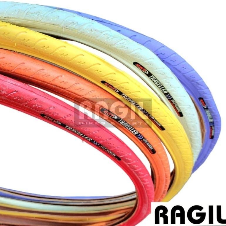 Promo BAN LUAR SEPEDA 26 x 1.15 CST TRAVELLER 26x1.15 MERAH ORANYE KUNING PUTIH UNGU MTB FEDERAL HYB