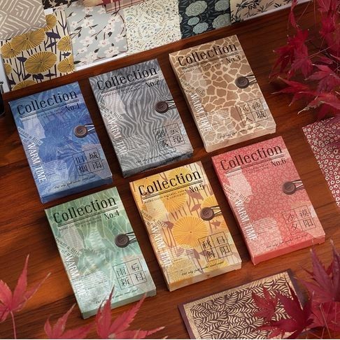

Ready Warm Time Scrapbook Paper Pack 8X13Cm - Retro Cloth Pattern (60Pcs)