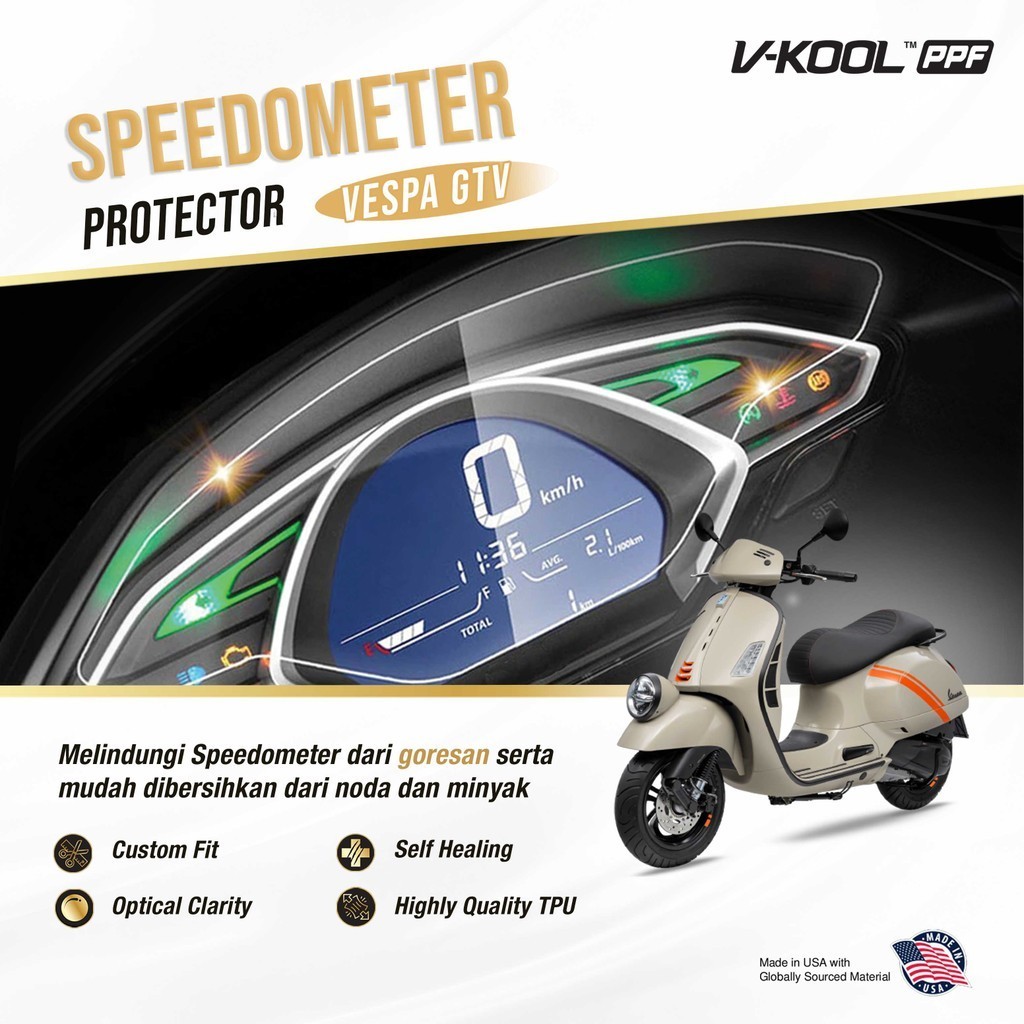 V-KOOL PPF Speedometer Vespa GTV