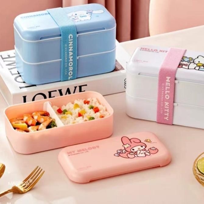 Set Tempat Bekal Sanrio ORI [ Tepak Makan dan TAS ] Hello Kitty Melody